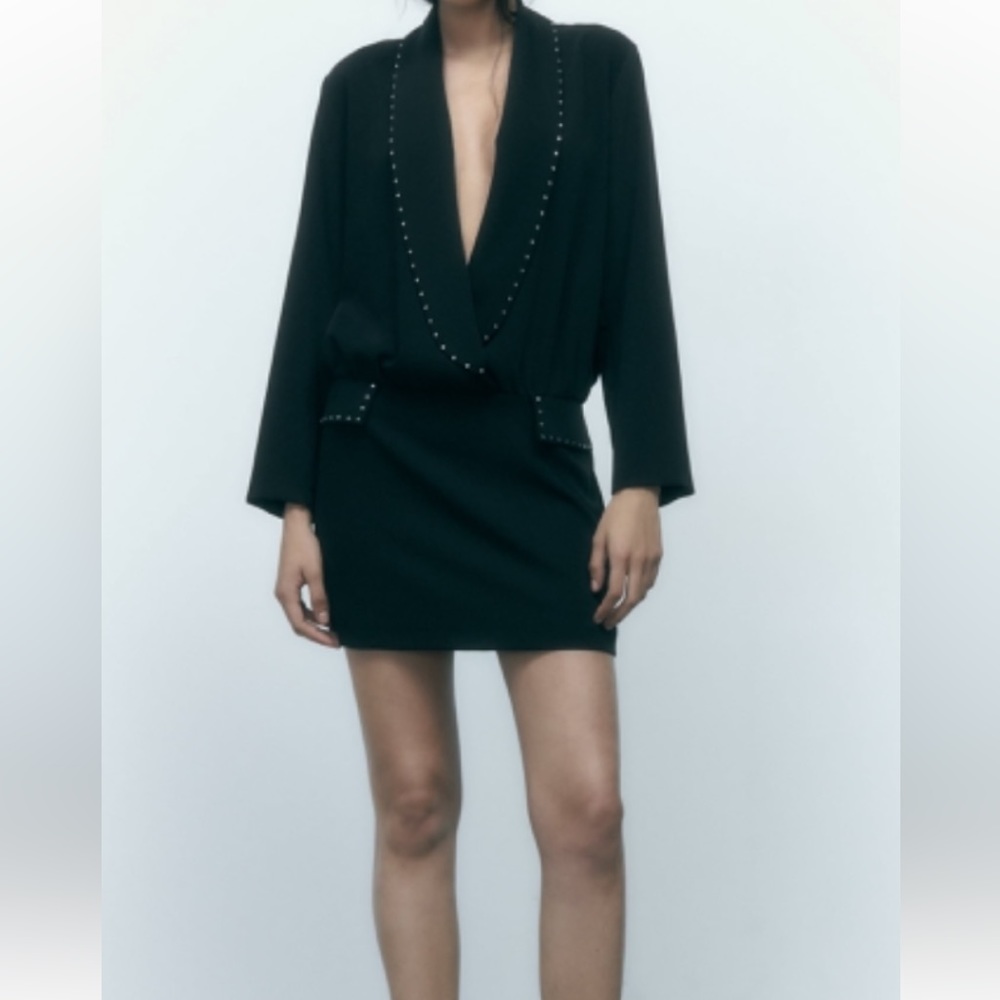 Zara Shiny Blazer Dress